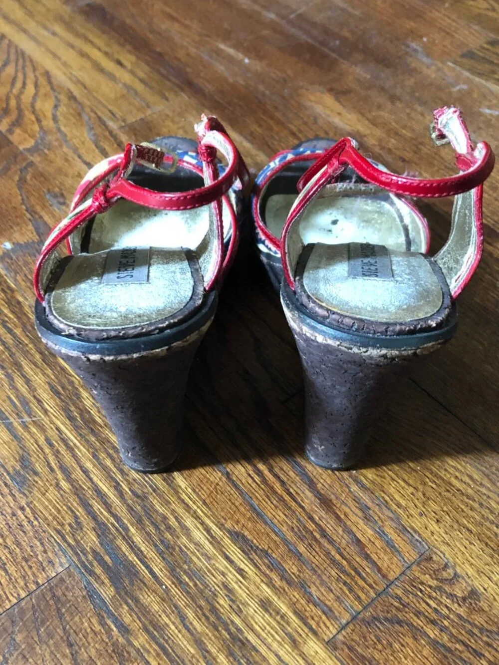 Steve Madden floral heels, Size 6